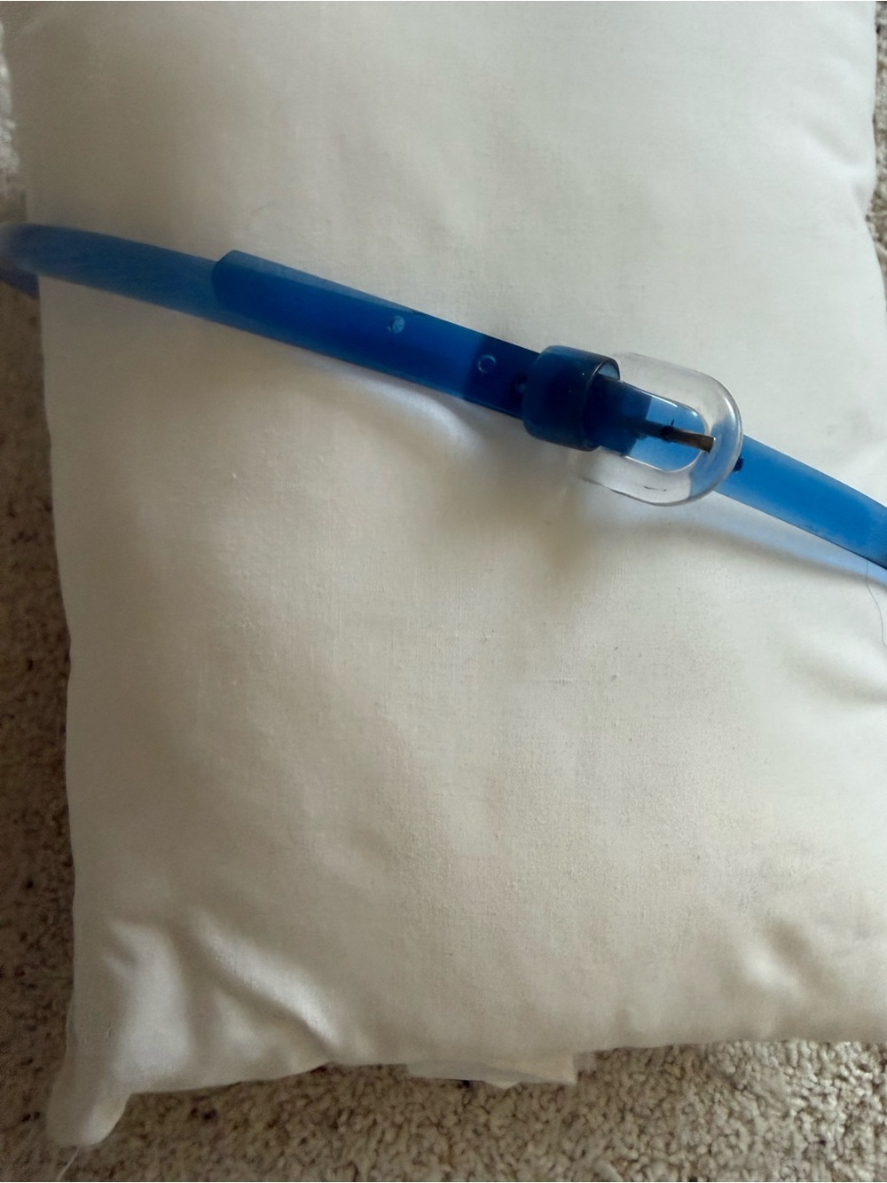 Slim Jelly Blue Waist Belt